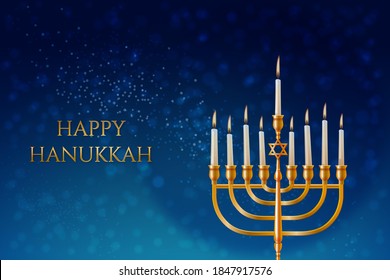 Happy Hanukkah Wishes, Background, Greeting