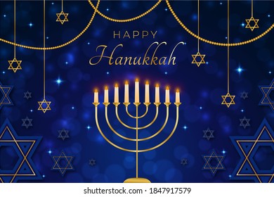 Happy Hanukkah Wishes, Background, Greeting