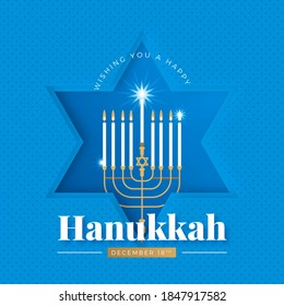 Happy Hanukkah Wishes, Background, Greeting