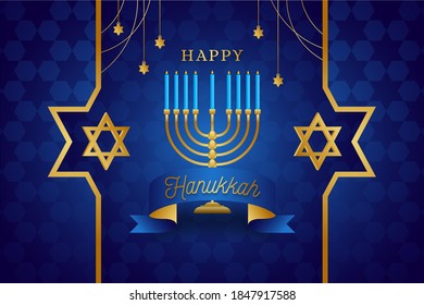 Happy Hanukkah Wishes, Background, Greeting