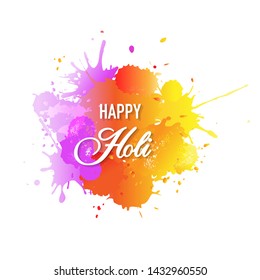 Indian Festival Happy Holi Celebrations Sticky Stock Illustration 178609133