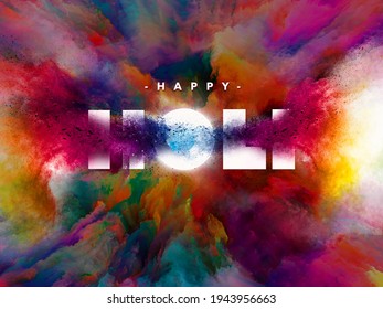 Happy Holi. Holi Is An Indian Festival. Poster, Banner, Template For Holi Celebration Collateral 