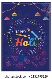 Happy Holi,celebration Of Festival Design Art