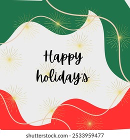 happy holidays print on abstract background  - Powered by Shutterstock