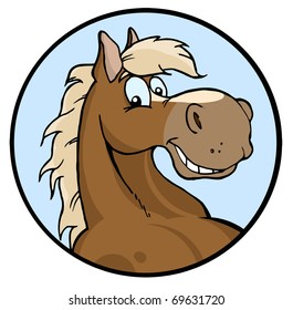 Happy Horse Illustration