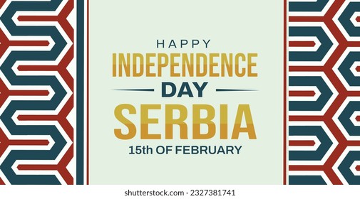 Happy Independence Day of Serbia background. 15th of february Serbia independence day wallpaper - Powered by Shutterstock