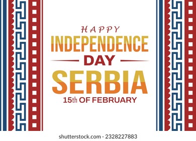 Happy Independence Day of Serbia background. 15th of february Serbia independence day wallpaper - Powered by Shutterstock