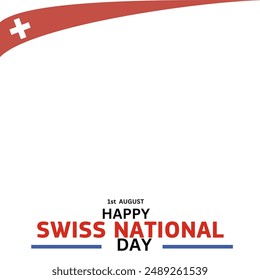 Happy Independence Switzerland Day. Illustration oF Anniversary celebration happy independence switzerland day. Vector illustration - Powered by Shutterstock