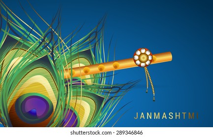 Happy Janmasthami Background.