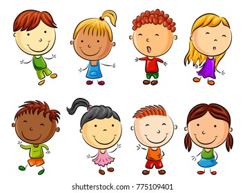 Happy Kid Cartoon Stock Illustration 775109401