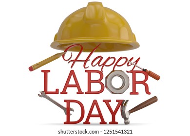 Happy Labor Day Banner Design Template Stock Vector (Royalty Free ...