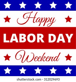 Happy Labor Day - Poster For American Holiday