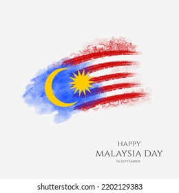 happy malaysia day poster with blur gradient effect. Perfect for poster, social media, web, etc. - Powered by Shutterstock