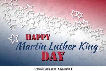 Happy Martin Luther King Day Poster Stock Illustration 562981054 ...