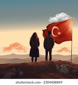 Happy May 19 is the Commemoration of Atatürk, youth and sports day. Translate: 19 Mayıs Atatürk'ü Anma Gençlik ve Spor Bayramı kutlu olsun. - Powered by Shutterstock