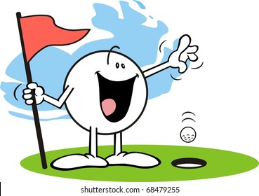 Golf Cartoon Characters Images, Stock Photos & Vectors | Shutterstock