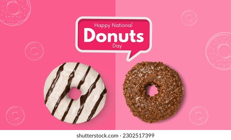 Happy National Donuts Day 2nd June of every year. - Powered by Shutterstock