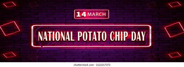 Happy National Potato Chip Day March Stock Illustration 2122217372