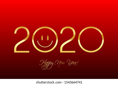Happy new year 2020. Smile