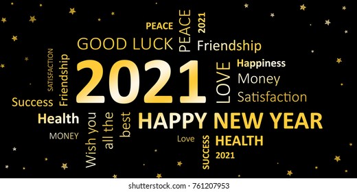 Happy new year 2021  Greeting Card