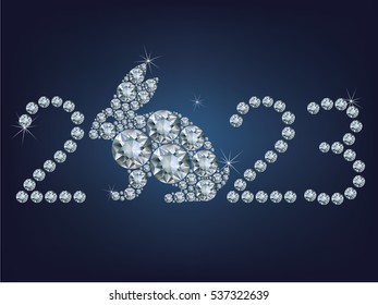 Happy New Year 2025 Creative Greeting Stock Vector (Royalty Free) 548314879