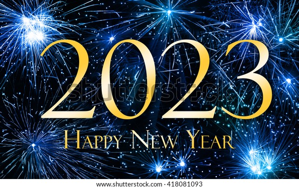 Happy New Year 2023 Stock Illustration 418081093