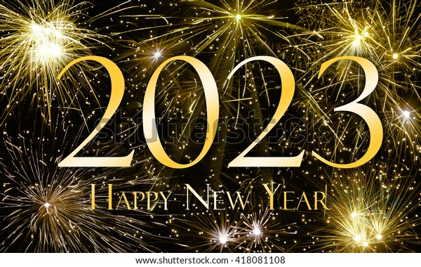 Happy New Year 2023 Stock Illustration 418081108
