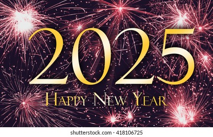 Happy New Year 2025 Stock Illustration 418106725 | Shutterstock