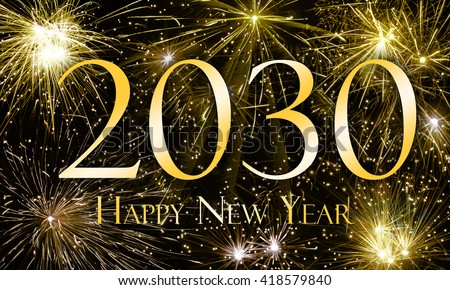 Happy New Year 2030 Stock Illustration 418579840 - Shutterstock