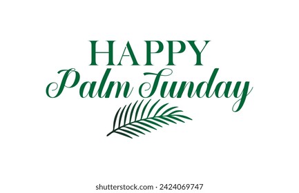 Happy Palm Sunday Text illustration Design - Powered by Shutterstock