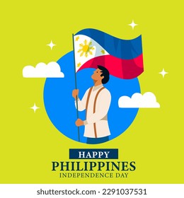 Happy Philippines Independence Day for Social Use - Powered by Shutterstock