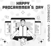 Happy Programmers Day Poster - Celebrating the creators of code who power our digital world!