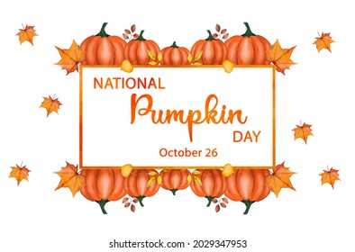 Happy Pumpkin Day Beautiful Greeting Card Stock Illustration 2029347953 ...