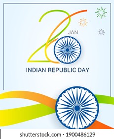 Happy Republic Day of India celebration (26 January)