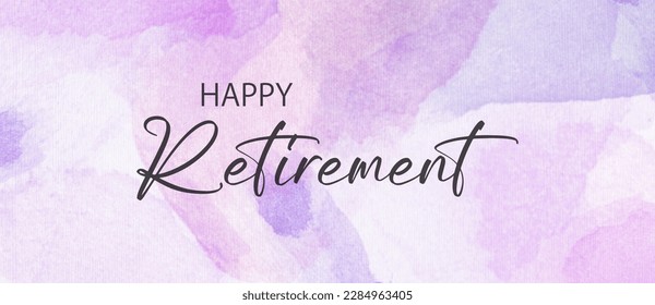 happy retirement card  on white background	 - Powered by Shutterstock