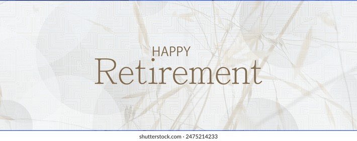 happy retirement card  on white background	 - Powered by Shutterstock