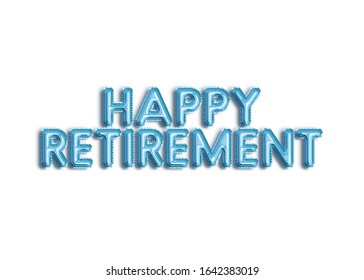 Happy Retirement Light Blue Balloons Stock Illustration 1642383019 ...