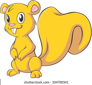Happy Squirrel Cartoon Stock Illustration 104700341 | Shutterstock