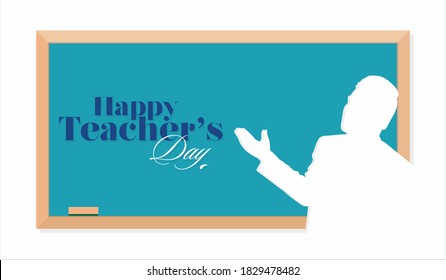 Happy Teachers Day Template - Illustration - Powered by Shutterstock