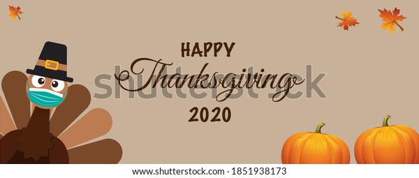 Happy Thanksgiving 2020 Greeting Card Stock Illustration 1851938173 ...