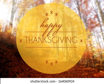 Happy Thanksgiving Autumn Creative Conceptual Illustration