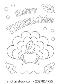 Turkey Coloring Page Stock Illustrations Images Vectors Shutterstock