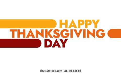 Happy Thanksgiving Day colorful text typography on white or black background banner illustration great for wishing and celebrating Happy Thanksgiving Day in November - Powered by Shutterstock