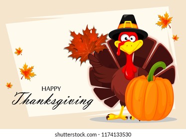 Happy Thanksgiving Greeting Card Poster Flyer Stock Vector (Royalty ...