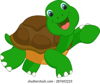 Happy Turtle Cartoon Stock Illustration 287692223 | Shutterstock