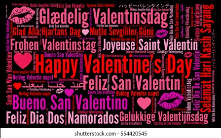 happy valentines day in different languages