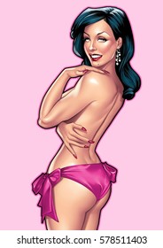 Happy Valentine's Day Pinup Girl