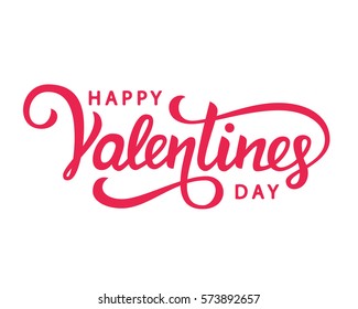 Happy Valentines Day Romantic Greeting Card Stock Vector (Royalty Free ...