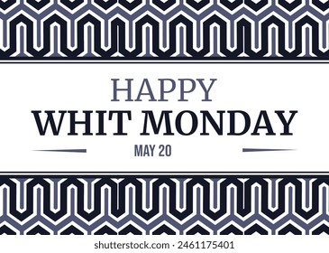 Happy Whit Monday, suitable for social media post, card greeting, banner, template design, print, suitable for event, website illustration - Powered by Shutterstock