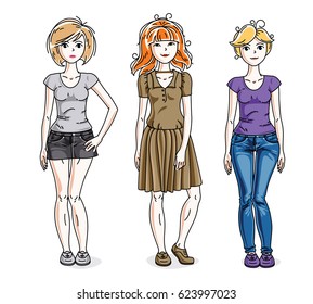 Cute Dress Paper Doll Body Template Stock Vector (Royalty Free) 374472442